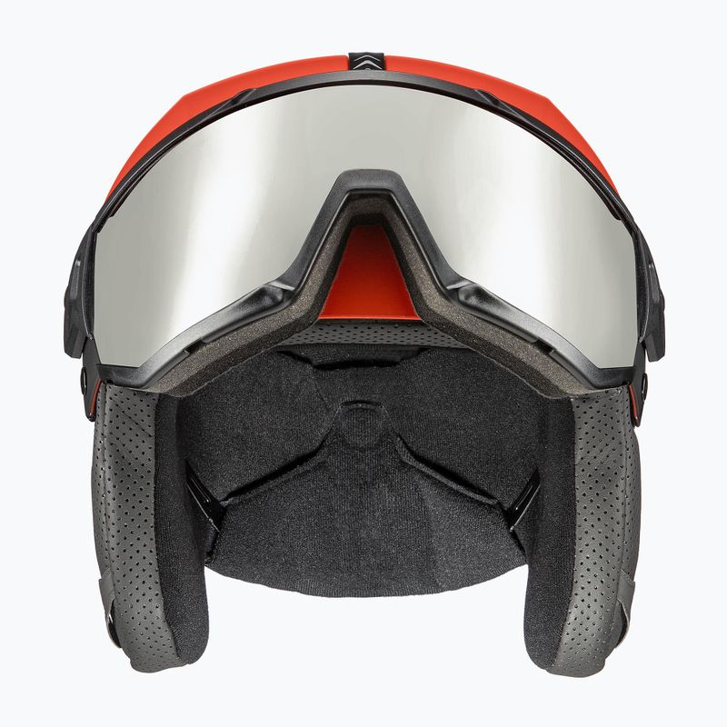 Skihelm UVEX Instinct Visor schwarz-rot 56/6/26/75 11