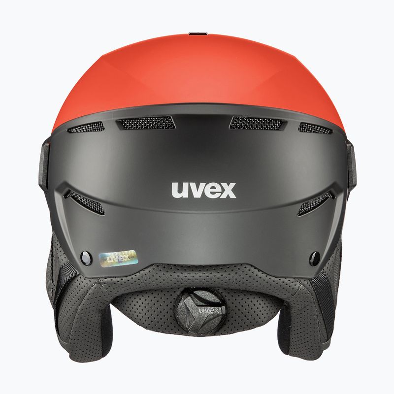 Skihelm UVEX Instinct Visor schwarz-rot 56/6/26/75 12