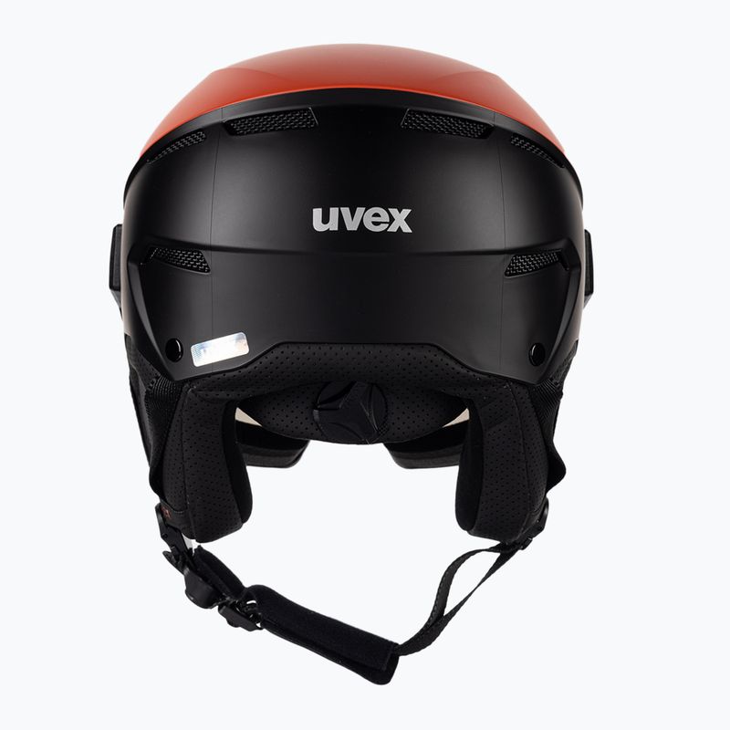 Skihelm UVEX Instinct Visor schwarz-rot 56/6/26/75 3