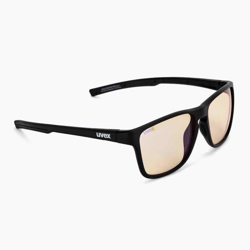 UVEX Retina Blue CV schwarz matt/gelb Sonnenbrille 53/3/020/2201