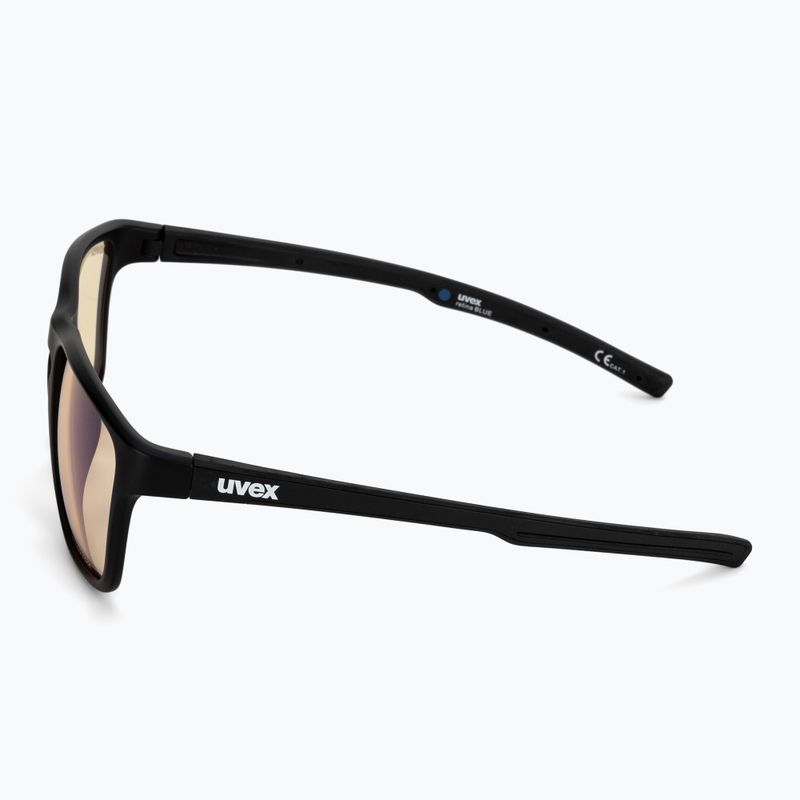 UVEX Retina Blue CV schwarz matt/gelb Sonnenbrille 53/3/020/2201 4