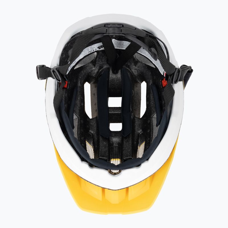 Fahrradhelm UVEX Quatro CC sunbee/weiß matt 5