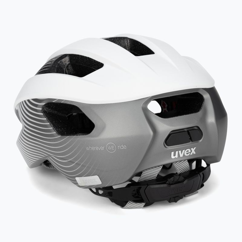 Damen Fahrradhelm UVEX Rise CC WE weiß/grau 41/0/034/03/15 4