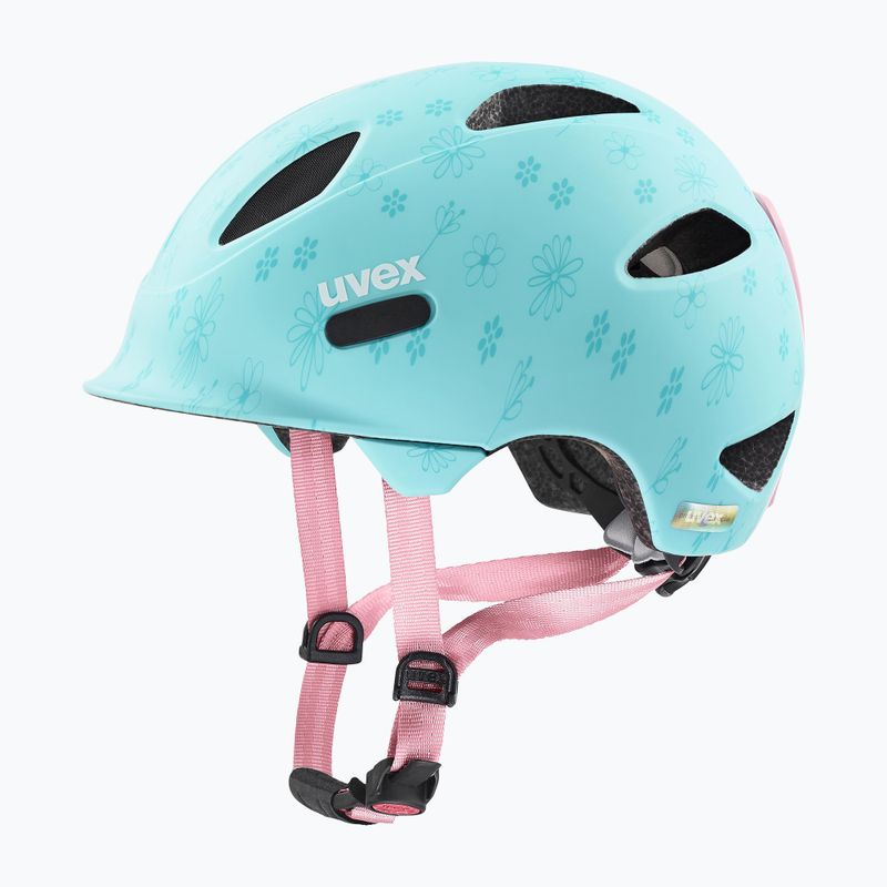 UVEX Kinderfahrradhelm Oyo Style Blumen cyan matt 6