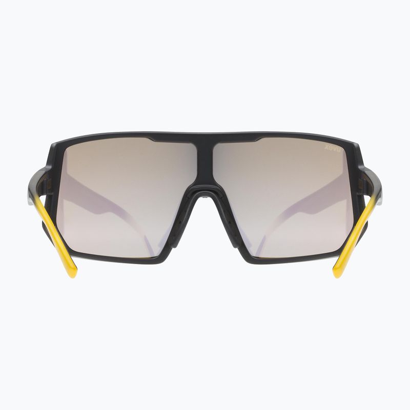 UVEX Sportstyle 235 sunbee schwarz matt/verspiegelt gelb Fahrradbrille 53/3/003/2616 5