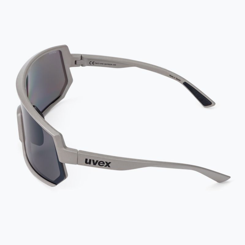 UVEX Sportstyle 235 Eiche braun matt/verspiegelt silberne Fahrradbrille 53/3/003/6616 4