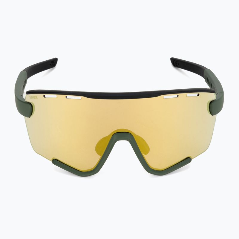 UVEX Sportstyle 236 Set moosgrün schwarz matt/verspiegelt gelb Fahrradbrille 53/3/004/7216 4