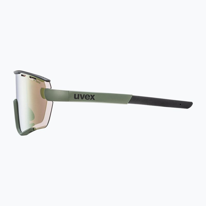 UVEX Sportstyle 236 Set moosgrün schwarz matt/verspiegelt gelb Fahrradbrille 53/3/004/7216 9