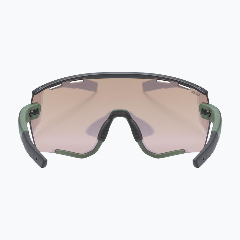 UVEX Sportstyle 236 Set moosgrün schwarz matt/verspiegelt gelb Fahrradbrille 53/3/004/7216 11