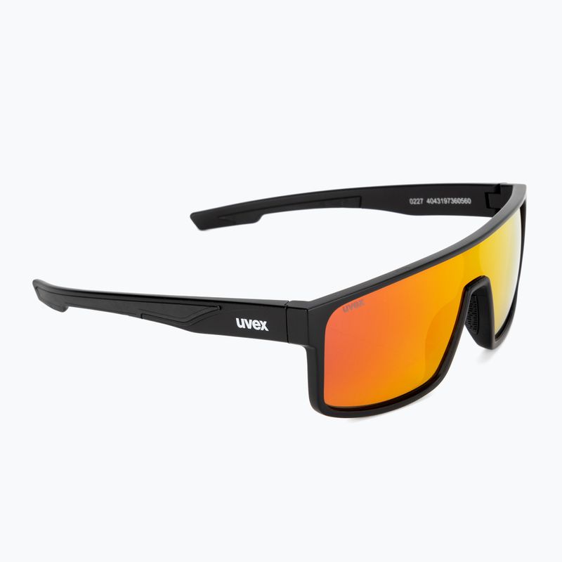 UVEX Sonnenbrille LGL 51 schwarz matt/rot verspiegelt 53/3/025/2213