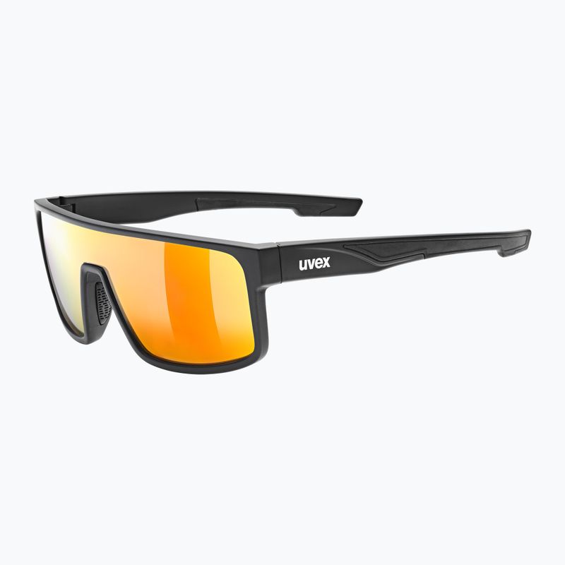 UVEX Sonnenbrille LGL 51 schwarz matt/rot verspiegelt 53/3/025/2213 5