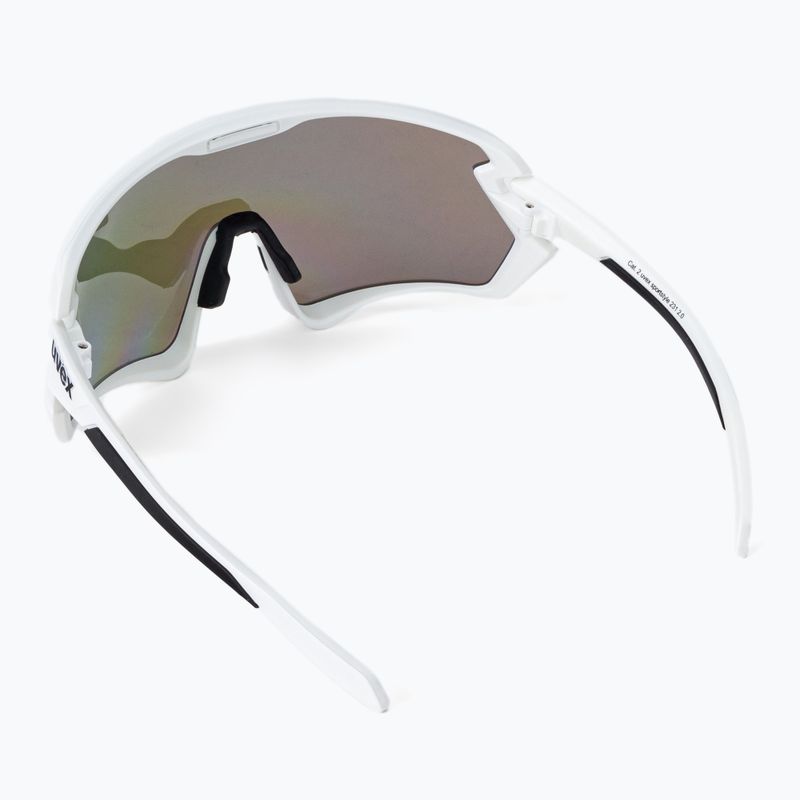 UVEX Sportstyle 231 2.0 weiß matt/verspiegelt blau Fahrradbrille 53/3/026/8806 2