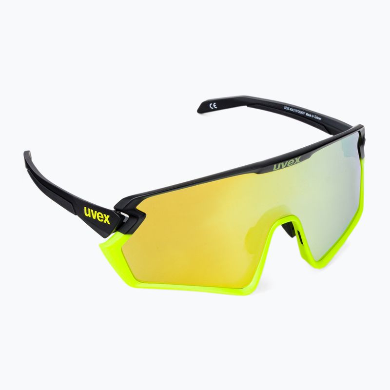 UVEX Sportstyle 231 2.0 schwarz gelb matt/gelb spiegelnd Fahrradbrille 53/3/026/2616