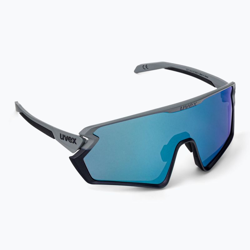 UVEX Sportstyle 231 2.0 rhino deep space matt/verspiegelt blau Fahrradbrille 53/3/026/5416