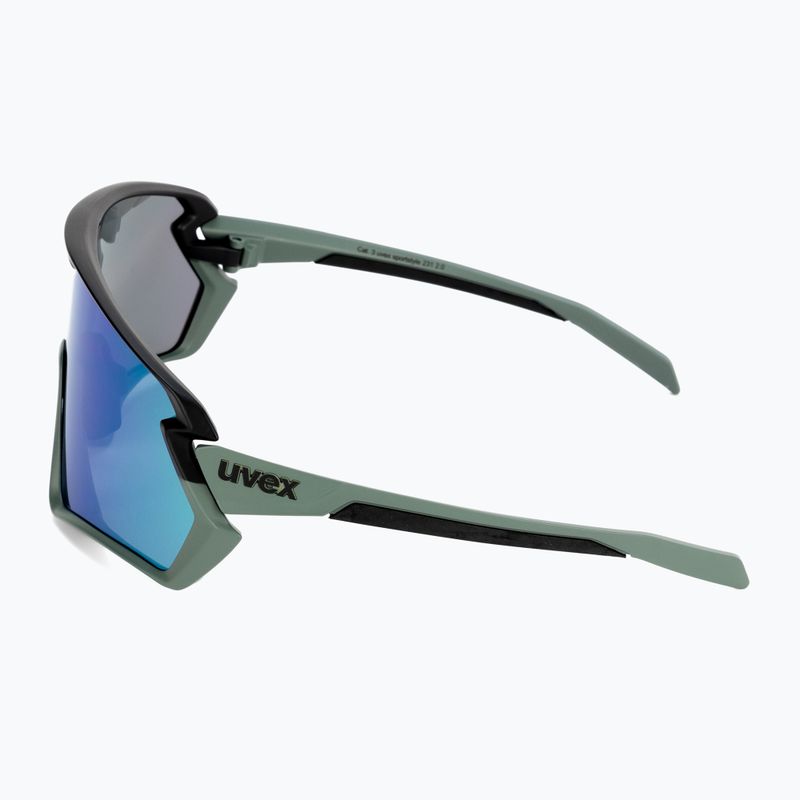 UVEX Sportstyle 231 2.0 moosgrün schwarz matt/verspiegelt grün Fahrradbrille 53/3/026/7216 4