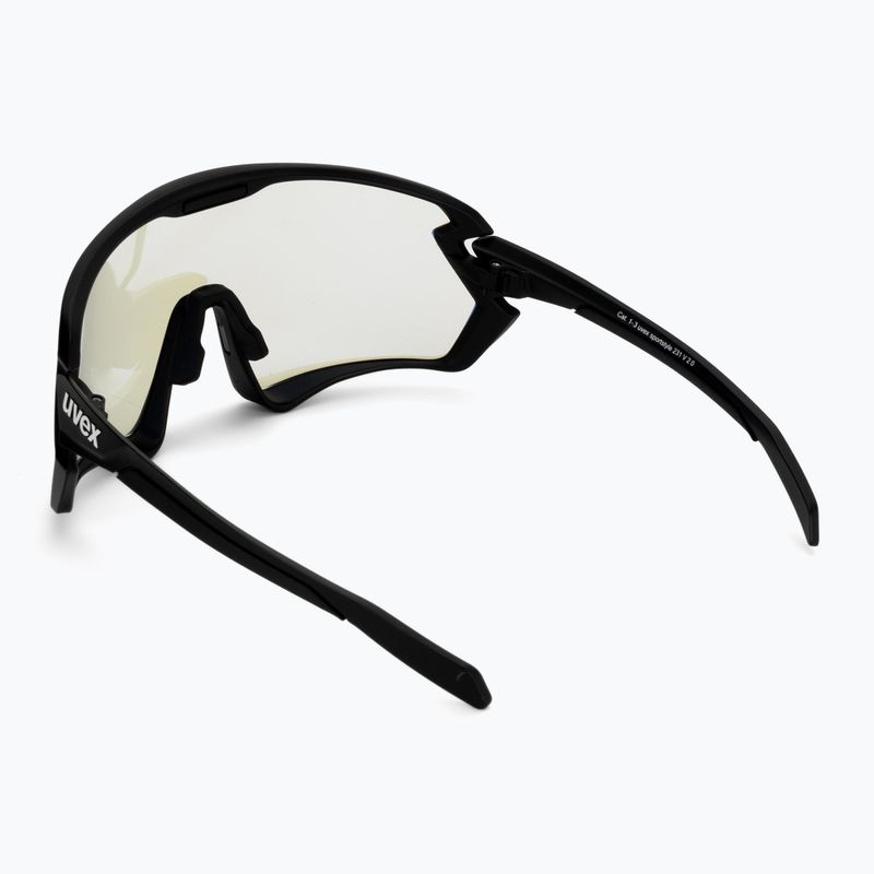 UVEX Sportstyle 231 2.0 V Radsportbrille schwarz matt/litemirror blau 53/3/028/2204 2