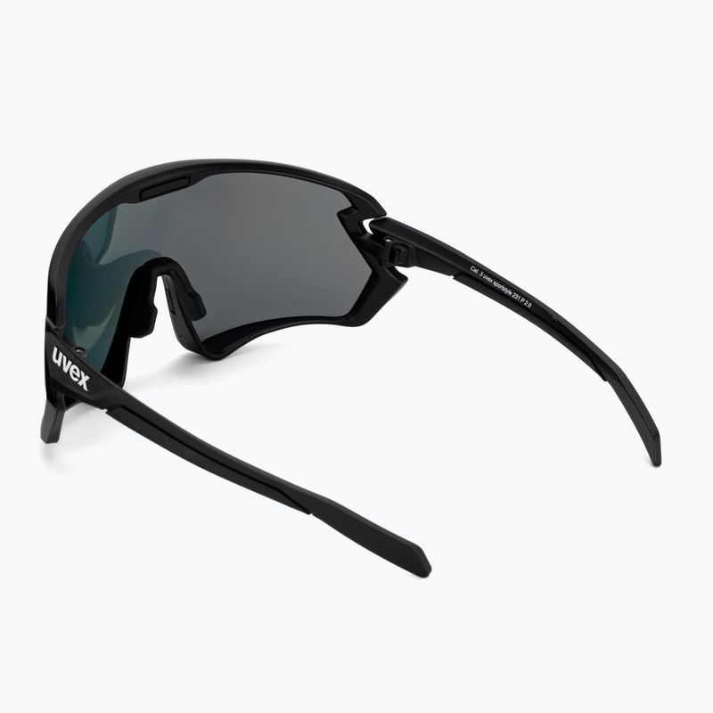 UVEX Sportstyle 231 2.0 P schwarz matt/rot spiegelnd Fahrradbrille 53/3/029/2230 2