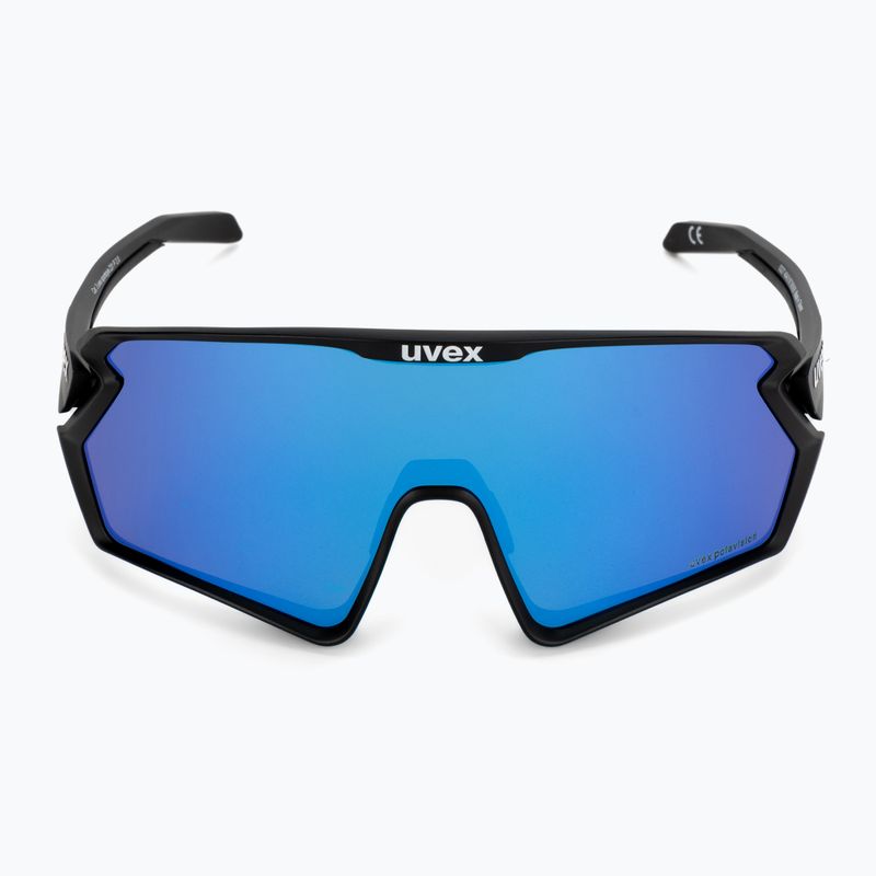 UVEX Sportstyle 231 2.0 P schwarz matt/verspiegelt blau Fahrradbrille 53/3/029/2240 3