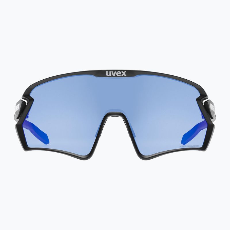 UVEX Sportstyle 231 2.0 P schwarz matt/verspiegelt blau Fahrradbrille 53/3/029/2240 6