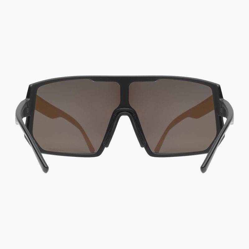 Fahrradbrille UVEX Sportstyle 235 P schwarz matt/gelb verspiegelt 53/3/032/2230 9