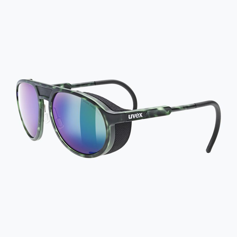 UVEX Mtn Classic CV grün matt schildpatt/grün verspiegelte Sonnenbrille 53/3/034/7770