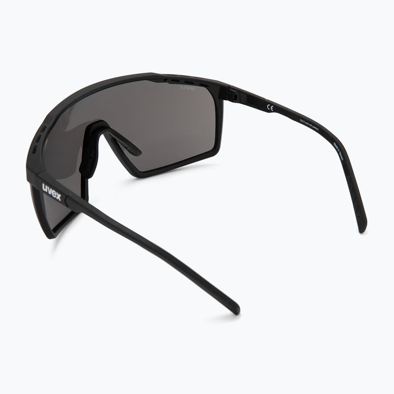 UVEX Mtn Perform schwarz matt/verspiegelt silberne Sonnenbrille 2