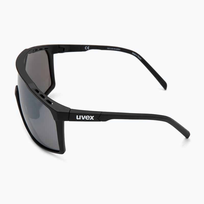 UVEX Mtn Perform schwarz matt/verspiegelt silberne Sonnenbrille 4