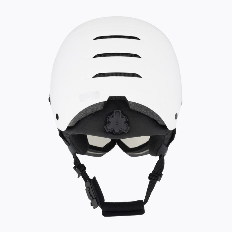 Skihelm UVEX Wanted Visor Pro V weiß matt/variomatc smoke 3