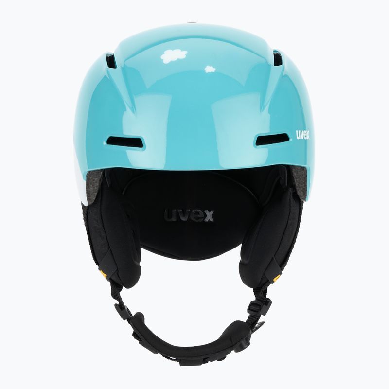 Kinder-Skihelm UVEX Viti Jr turquoise rabbit 2
