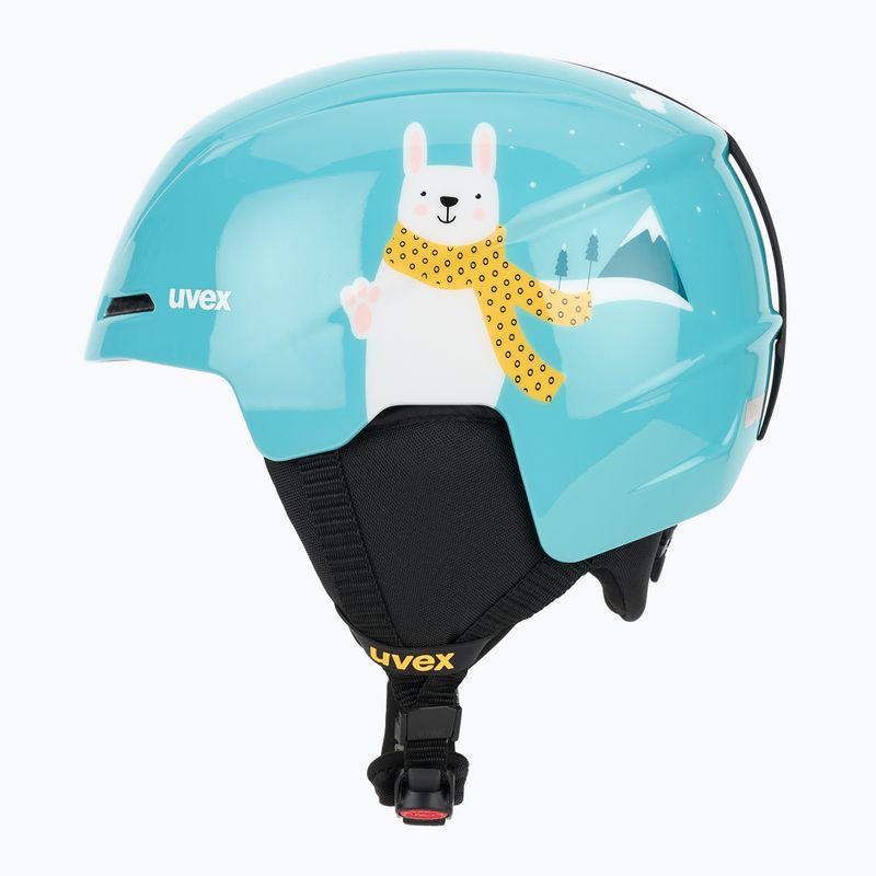 Kinder-Skihelm UVEX Viti Jr turquoise rabbit 3