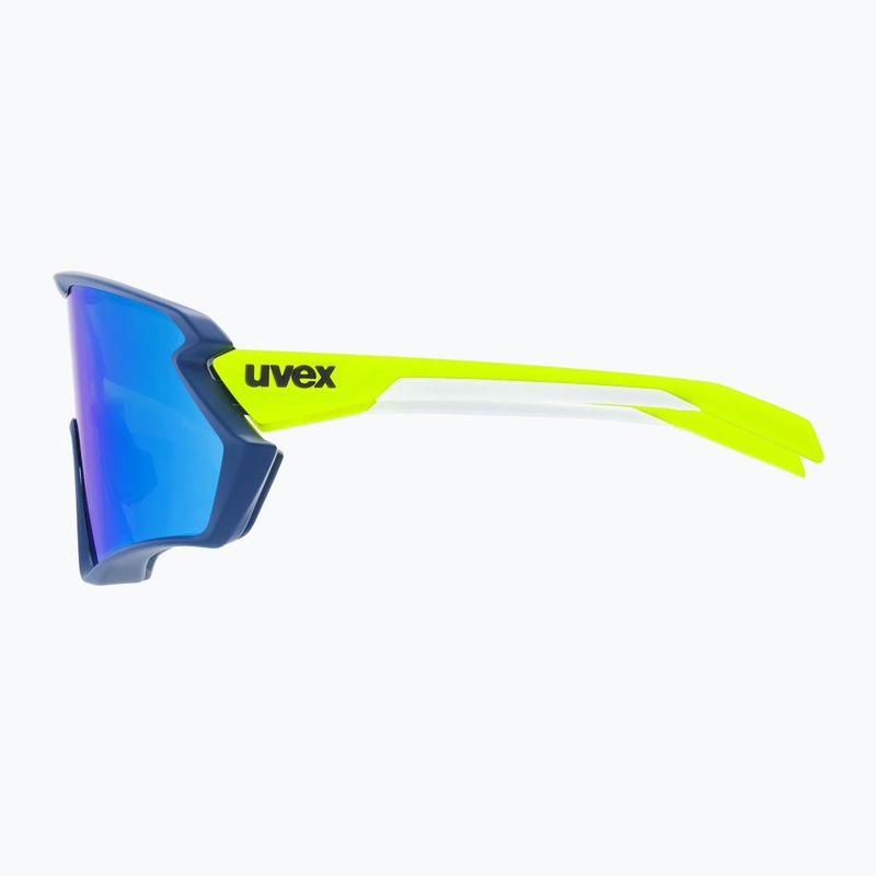 UVEX Sportstyle 231 2.0 blau gelb matt/verspiegelt blaue Sonnenbrille 4