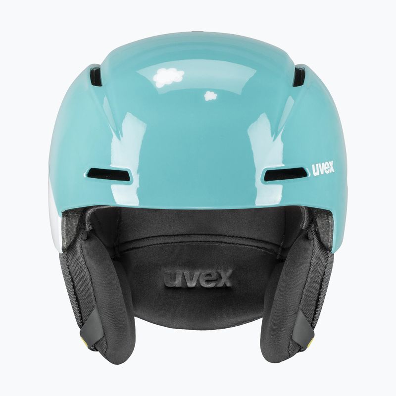 Kinder-Skihelm UVEX Viti Jr turquoise rabbit 2