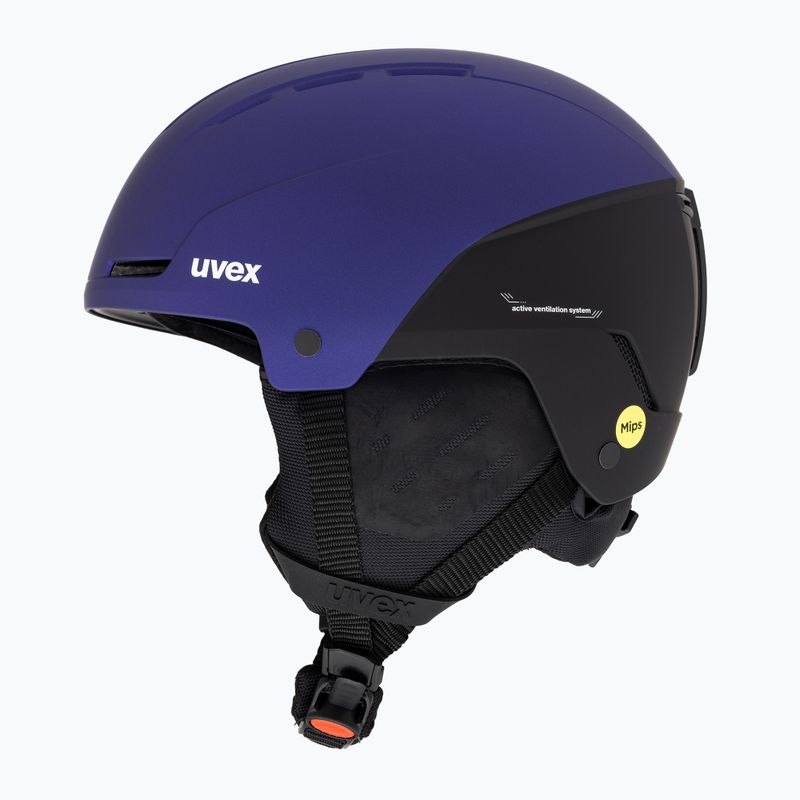 Skihelm UVEX Stance Mips lila bash/schwarz matt 5