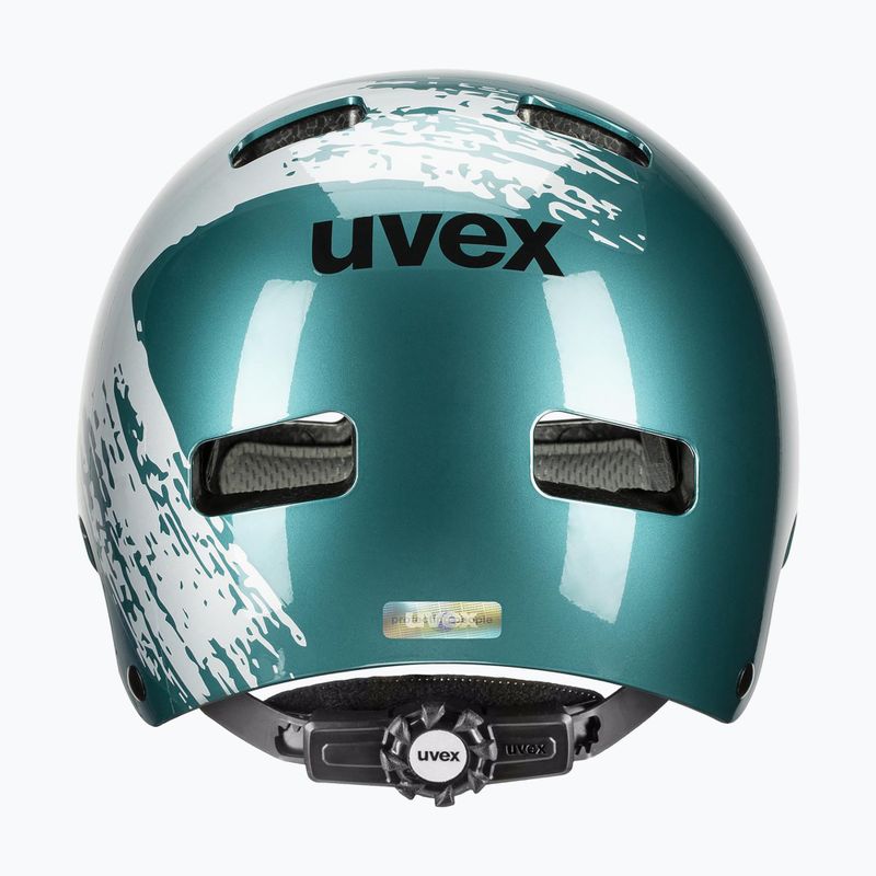 Kinderhelm UVEX Kid 3 teal / silber 3