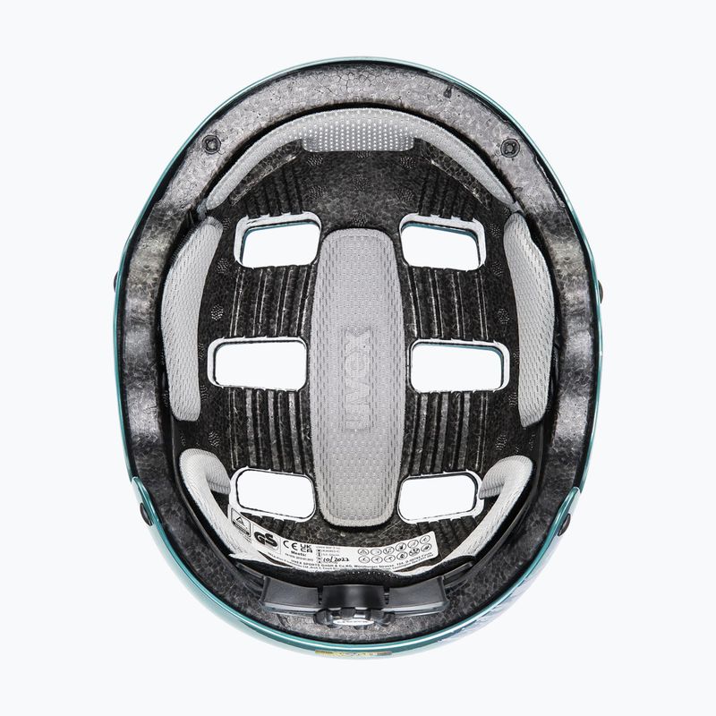 Kinderhelm UVEX Kid 3 teal / silber 4