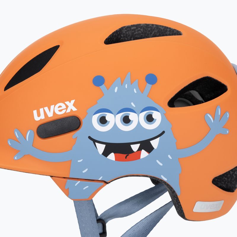 UVEX Oyo Style monster papaya matt Kinderfahrradhelm 7