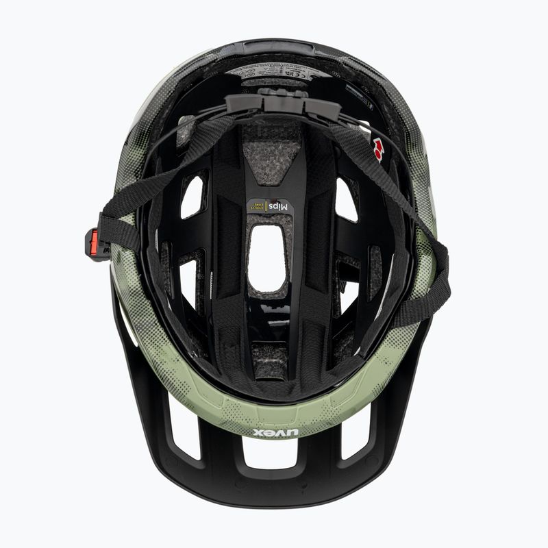 UVEX React MIPS Fahrradhelm moosgrün/schwarz matt 5
