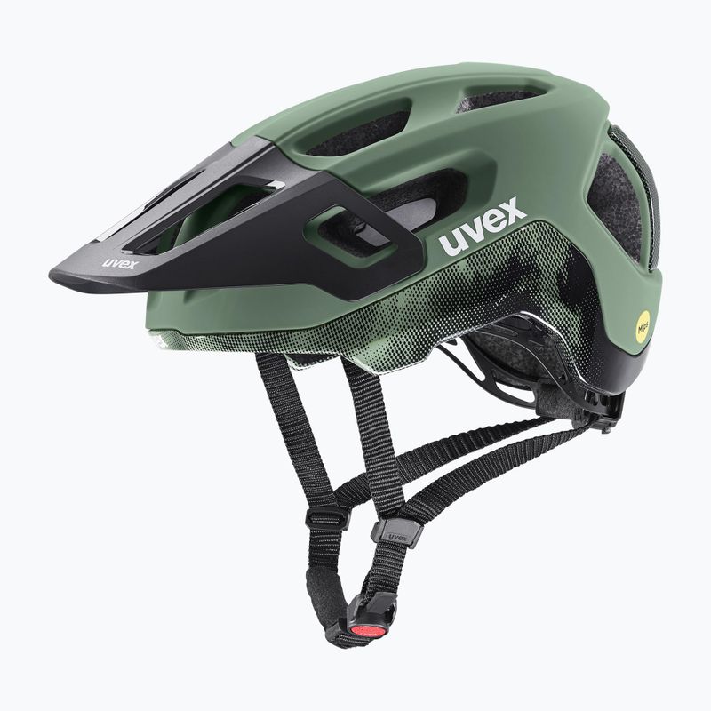 UVEX React MIPS Fahrradhelm moosgrün/schwarz matt 6