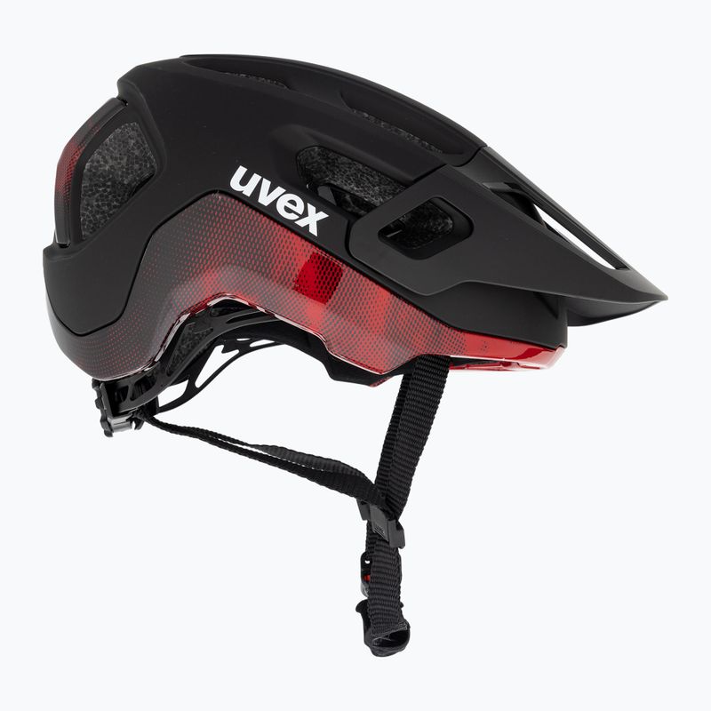 UVEX React MIPS Fahrradhelm schwarz/rubinrot matt 4