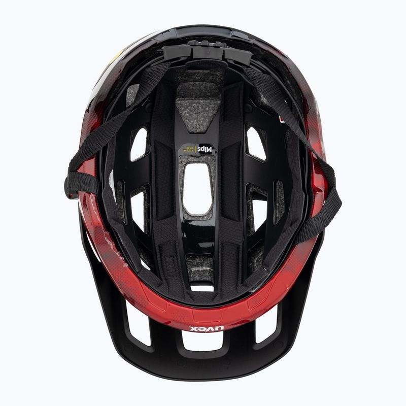 UVEX React MIPS Fahrradhelm schwarz/rubinrot matt 5