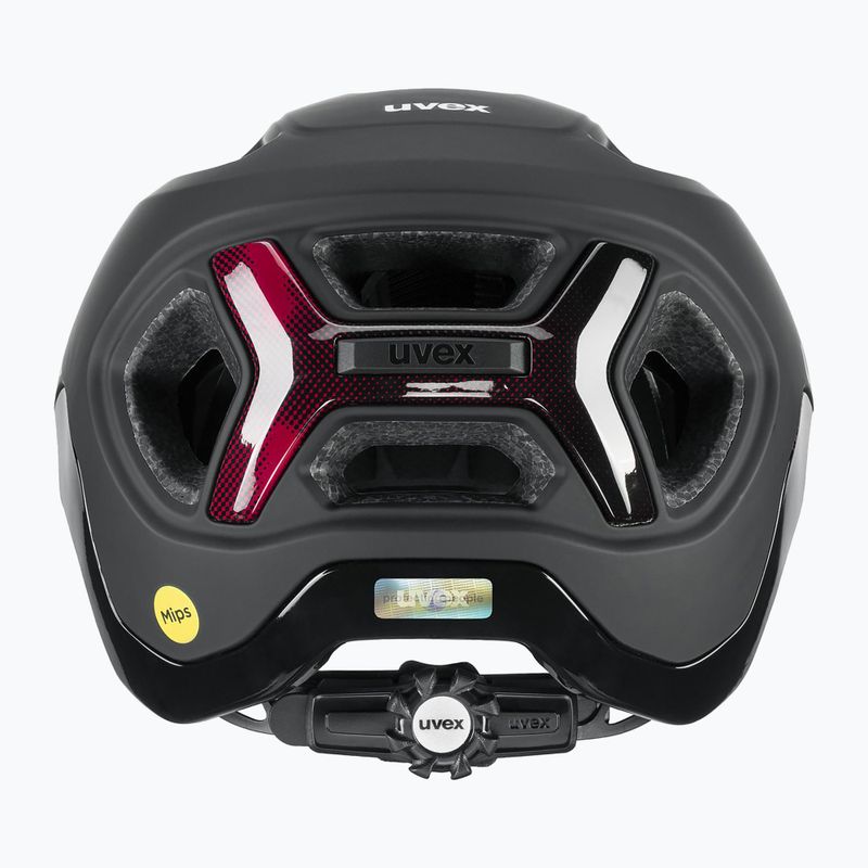 UVEX React MIPS Fahrradhelm schwarz/rubinrot matt 8