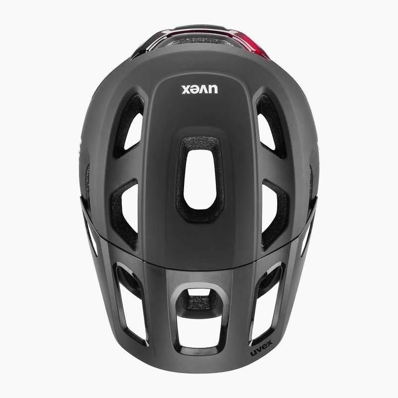UVEX React MIPS Fahrradhelm schwarz/rubinrot matt 9