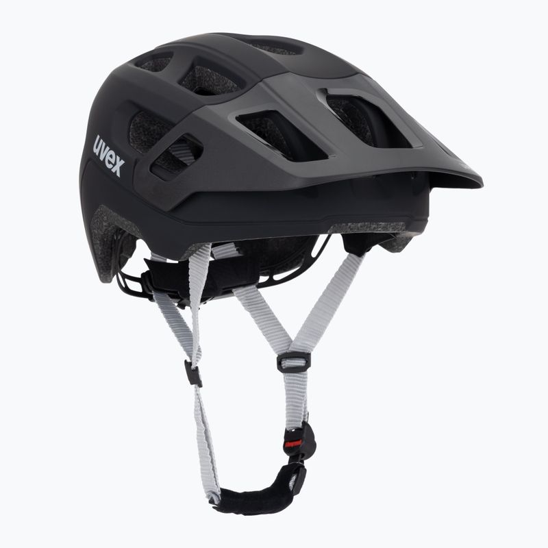 Kinder-Fahrradhelm UVEX React MIPS Jr black matte