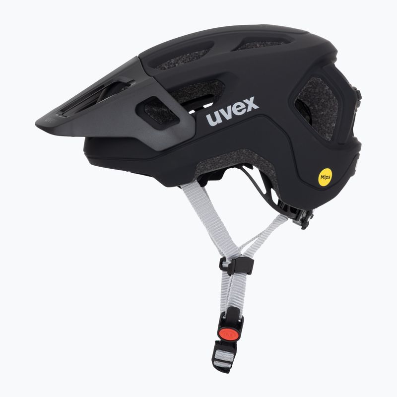 Kinder-Fahrradhelm UVEX React MIPS Jr black matte 3