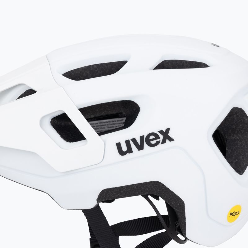 Kinder-Fahrradhelm UVEX React MIPS Jr white matt 7