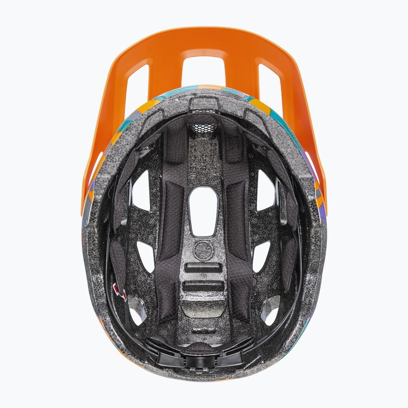 Kinderfahrradhelm UVEX React Jr papaya camo 6