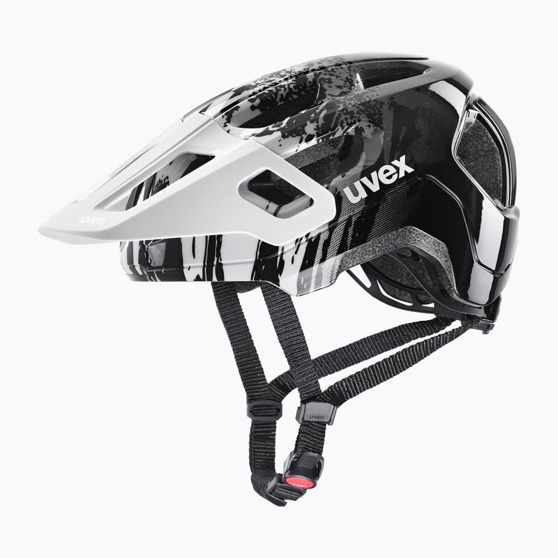 Kinderfahrradhelm UVEX React Jr weiß/schwarz 6