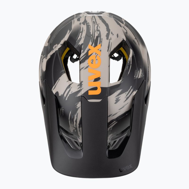 UVEX Revolt MIPS Fahrradhelm Eiche braun/orange matt 7