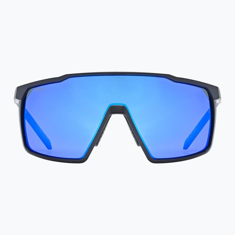 UVEX Mtn Perform S schwarz matt/verspiegelt blau Sonnenbrille 2