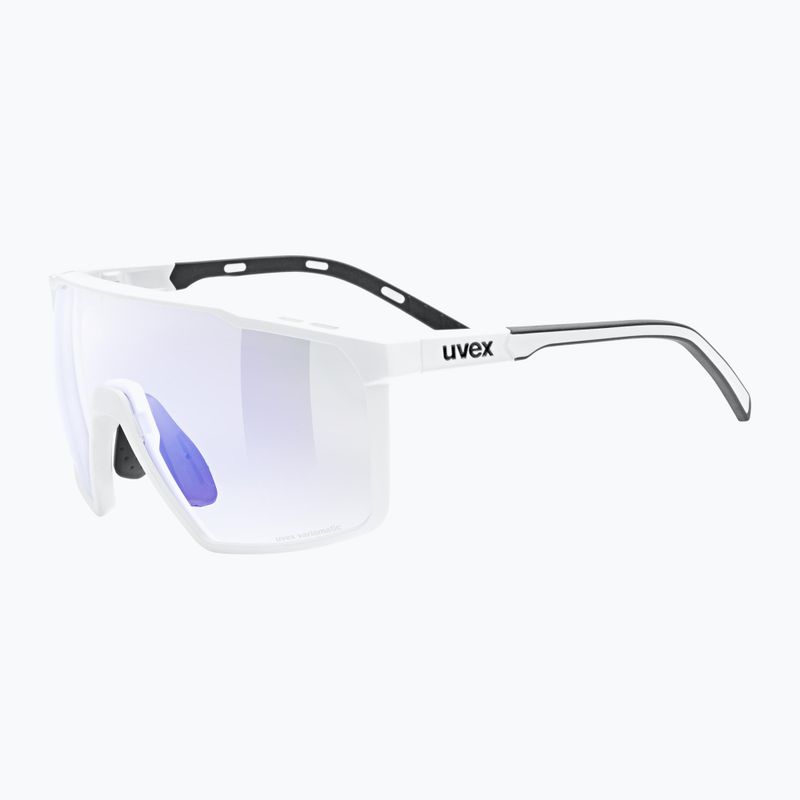 Sonnenbrille UVEX MTN Perform S V white matt/ litemirror blue